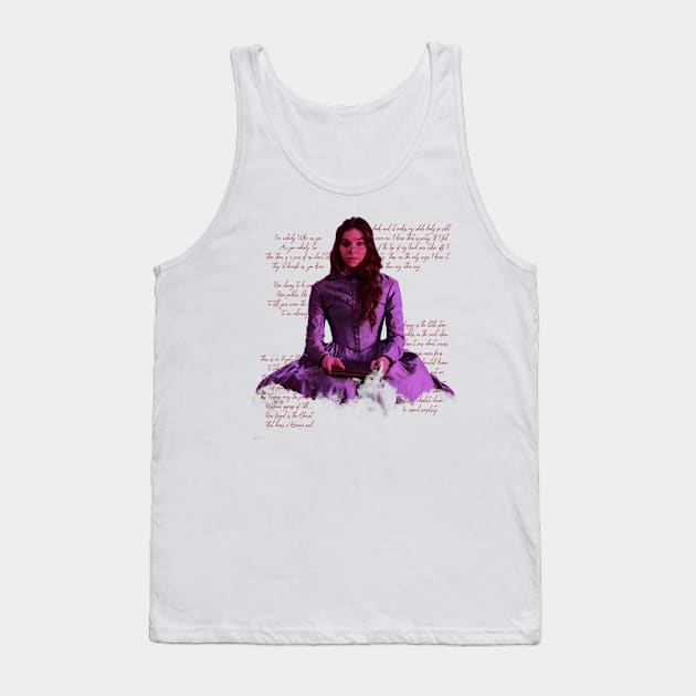 Emily Dickinson Poems Quote Tank Top by MairlaStore